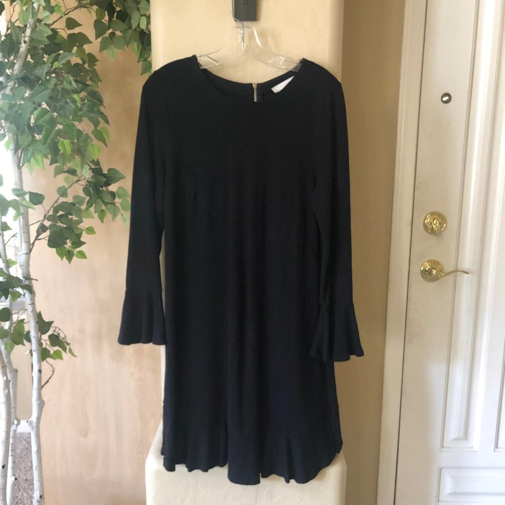 Women's Long Sleeved Black Dress. Size M.